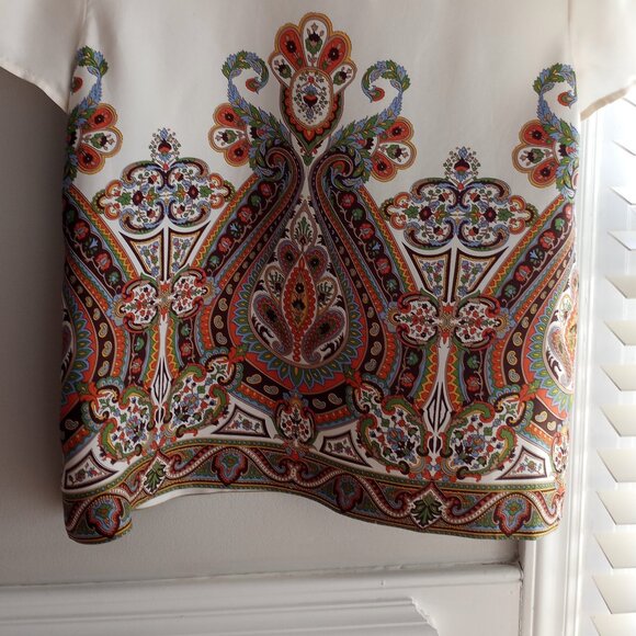 'Talbots' Short Sleeve Blouse Size 14 100%Silk EUC - Picture 13 of 15